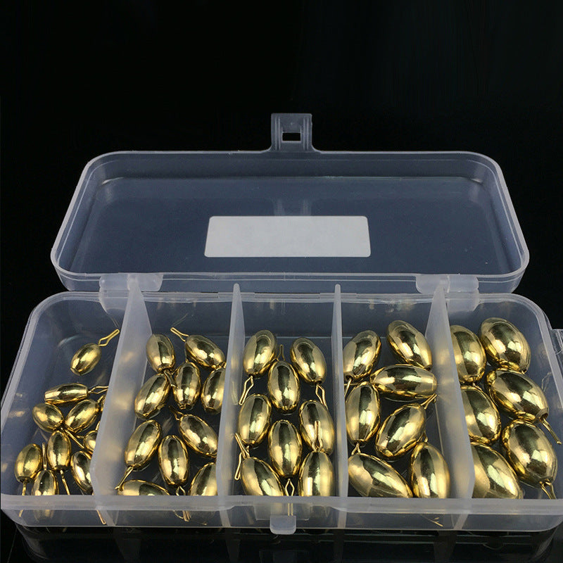 Inverted Fishing Copper Sinker Set, Lure