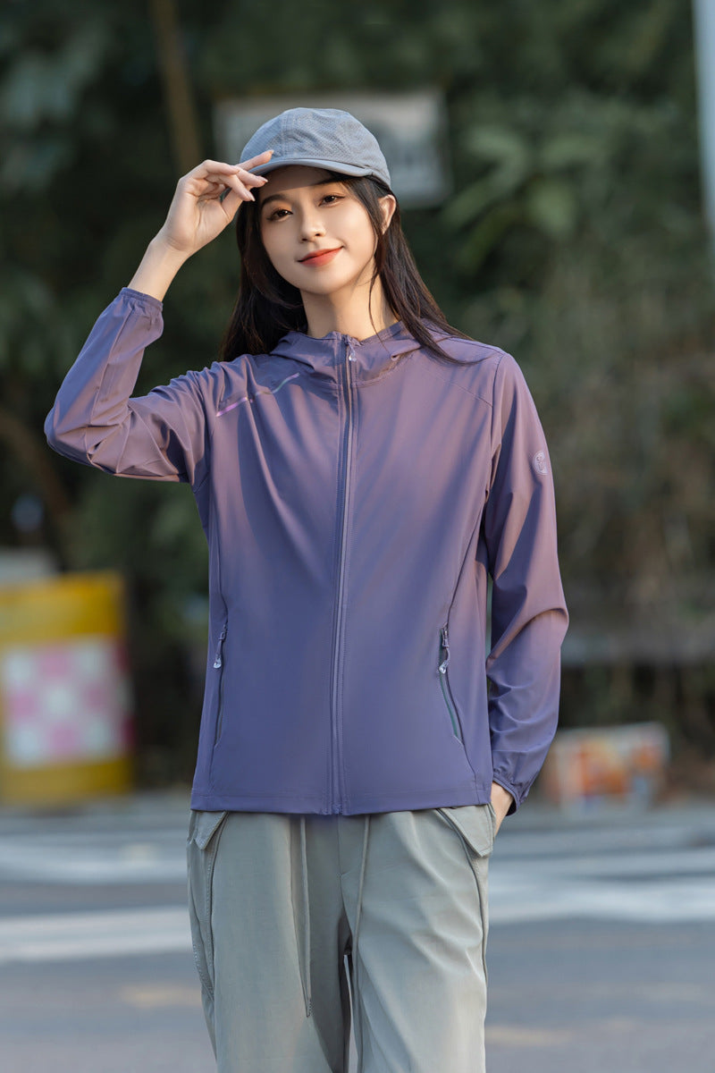 Women's Outdoor Skin Clothing Ice Silk UV Protection Sun-protective Clothing