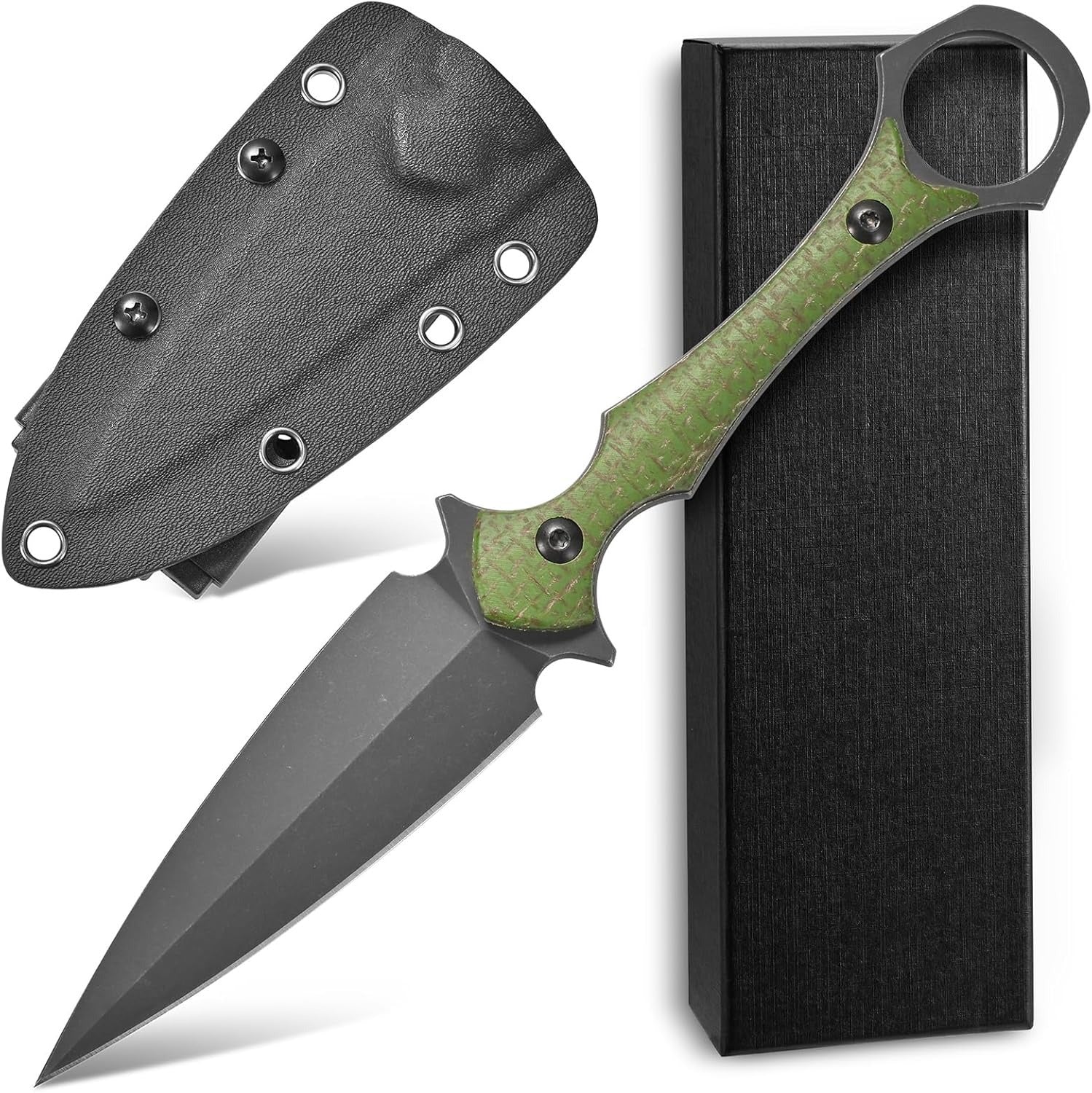 D2 Blade G10 Handle Outdoor Camping Fixed-blade Knife
