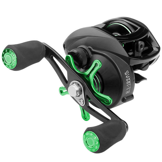 LINNHUE baitcasting BS2000 8.1:1High Speed Fishing Reel 8KG Max Drag Reinforced Reel Drag