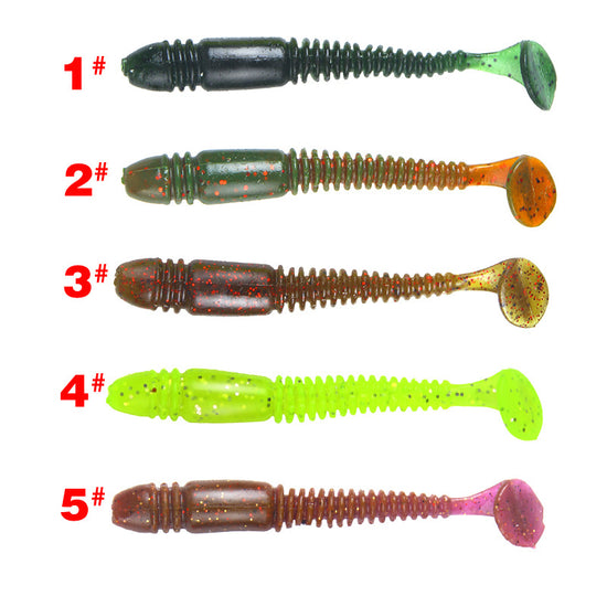 Bionic fishing lure, T tail soft worm