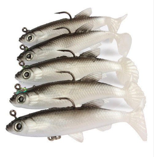 Soft bass bait lead hook fish