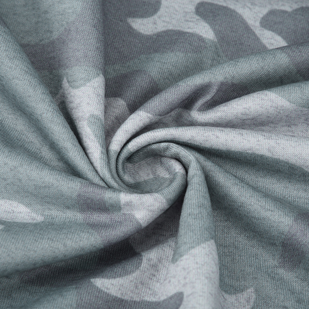 Camo print casual drawstring Jogger