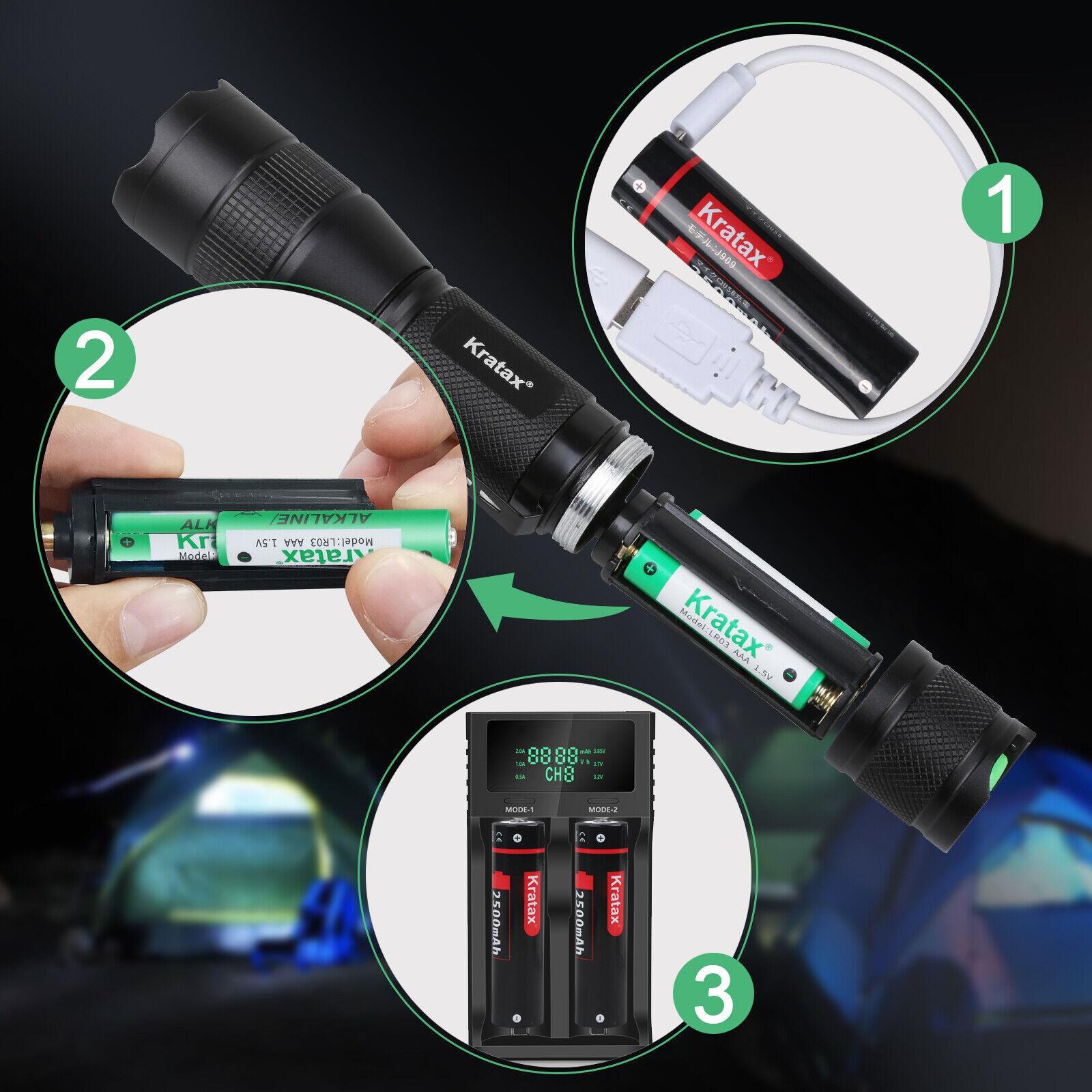 Small Ultra-Retractable LED Tactical Handheld Flashlight With Knife