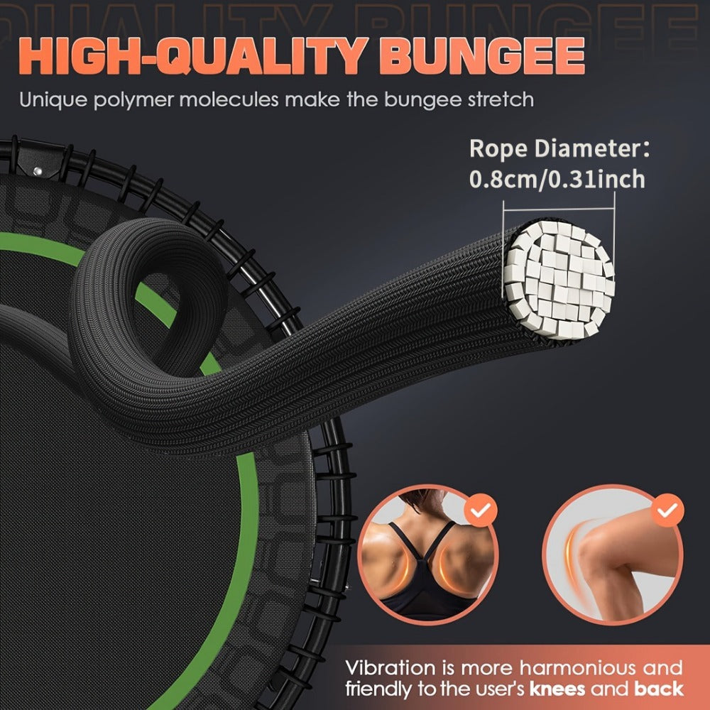 661 Lbs 40 Inch Mini Exercise Trampoline - Stable And Fun