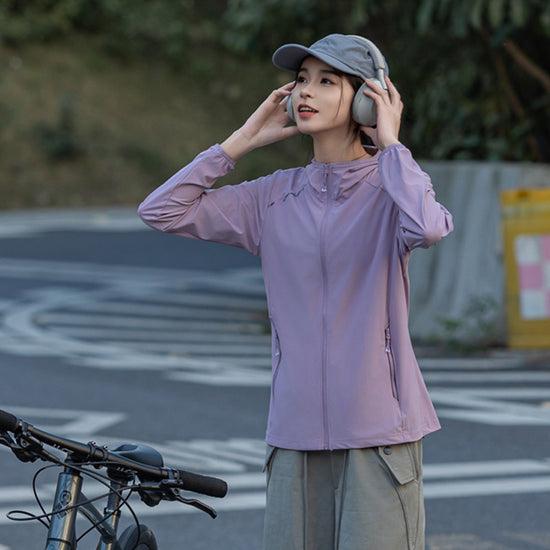 Women's Outdoor Skin Clothing Ice Silk UV Protection Sun-protective Clothing