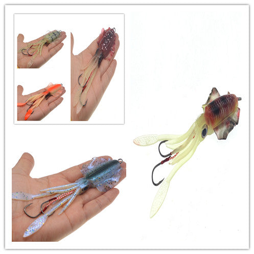 Leaded luminous imitation squid Lure