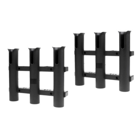 Three-Barrel Plastic Fishing Rod Holder