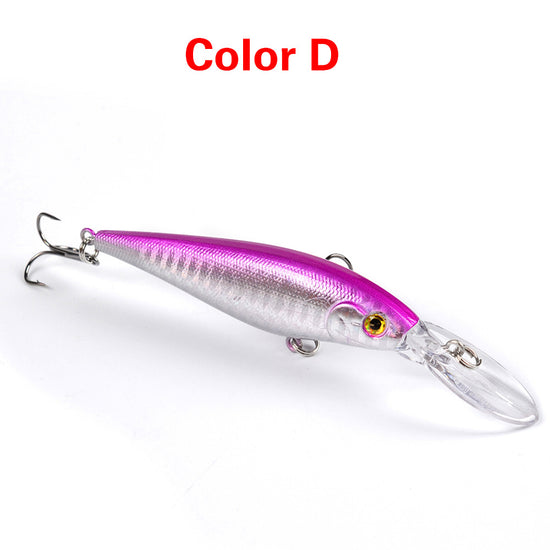 10 Style Minnow Fishing Lures Laser Hard Artificial Bait 3D Eyes 11cm 10g Fishing Wobblers Crankbait Minnows