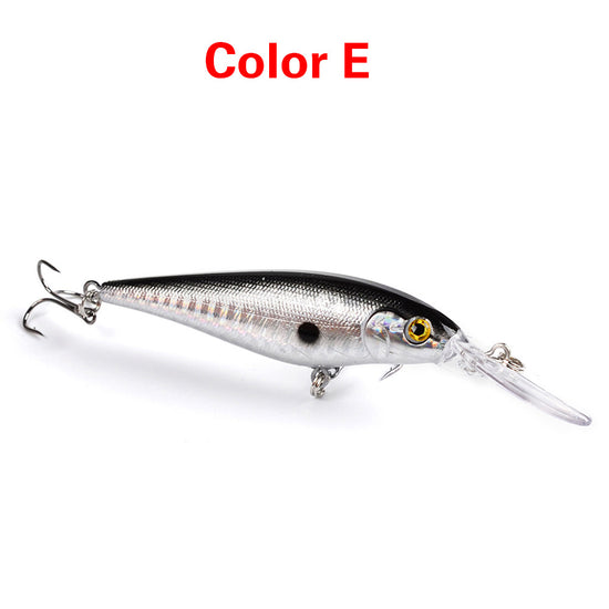 10 Style Minnow Fishing Lures Laser Hard Artificial Bait 3D Eyes 11cm 10g Fishing Wobblers Crankbait Minnows