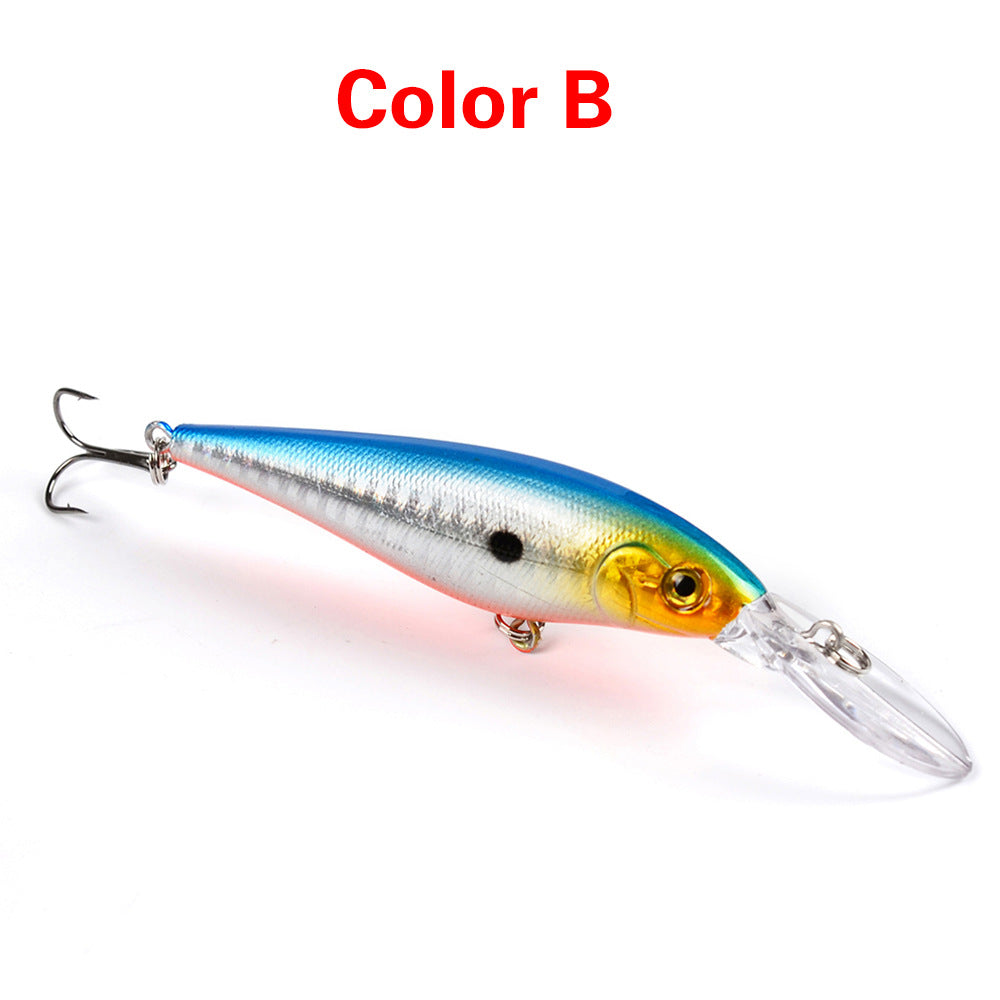 10 Style Minnow Fishing Lures Laser Hard Artificial Bait 3D Eyes 11cm 10g Fishing Wobblers Crankbait Minnows
