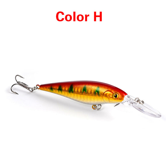10 Style Minnow Fishing Lures Laser Hard Artificial Bait 3D Eyes 11cm 10g Fishing Wobblers Crankbait Minnows
