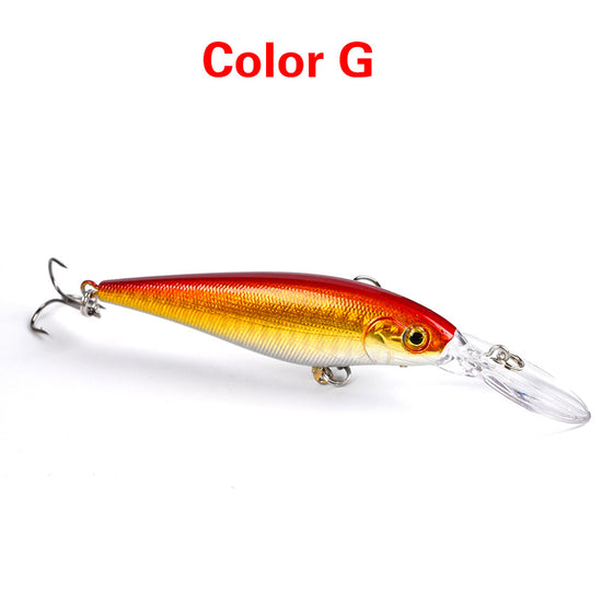 10 Style Minnow Fishing Lures Laser Hard Artificial Bait 3D Eyes 11cm 10g Fishing Wobblers Crankbait Minnows