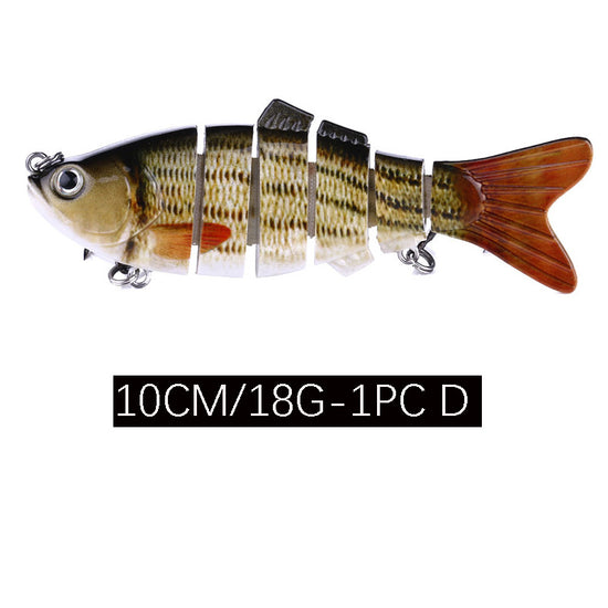 Full Swimming Multi Section Bait 10Cm 18G Plastic Bionic Bait 12 Color