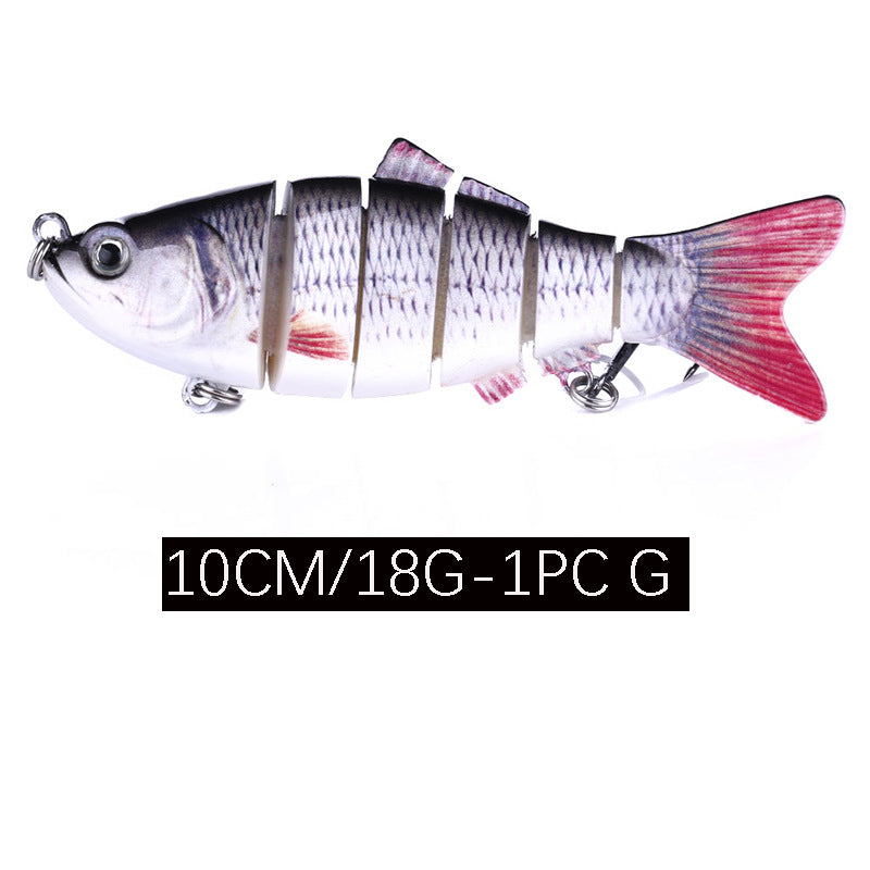 Full Swimming Multi Section Bait 10Cm 18G Plastic Bionic Bait 12 Color