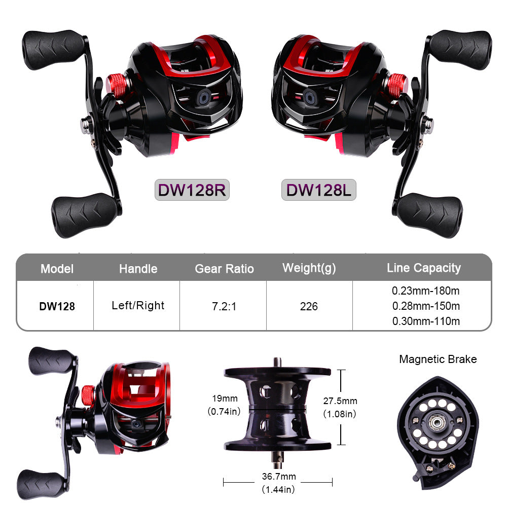 Proberos Bait cast 10kg Drag Fishing Reel