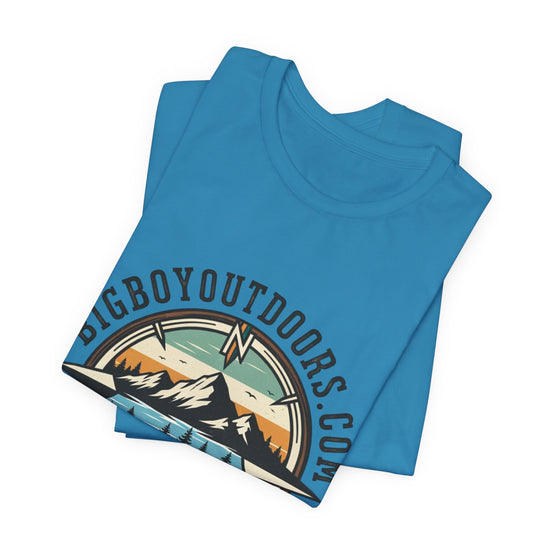 Adventure Compass T‑Shirt — BigBoyOutdoors.com Mountain & Lake Logo Tee