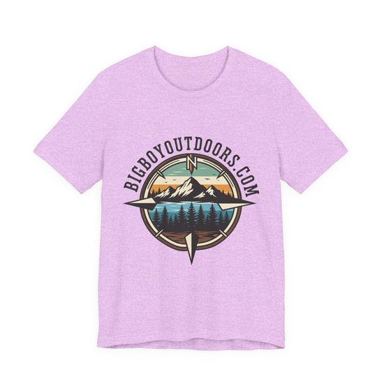 Adventure Compass T‑Shirt — BigBoyOutdoors.com Mountain & Lake Logo Tee