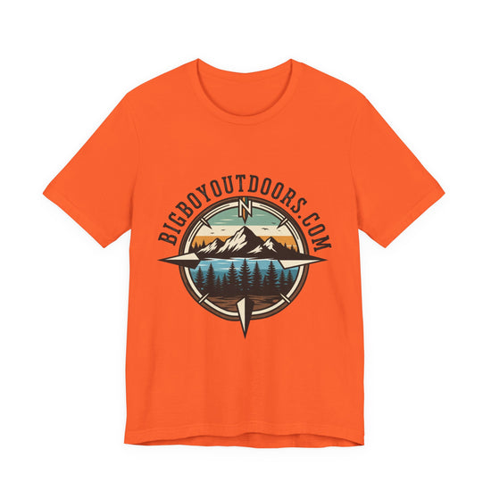 Adventure Compass T‑Shirt — BigBoyOutdoors.com Mountain & Lake Logo Tee