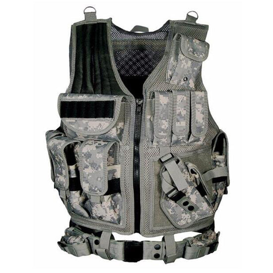 Tactical Vest Military Combat Molle Airsoft Plate Training Vest