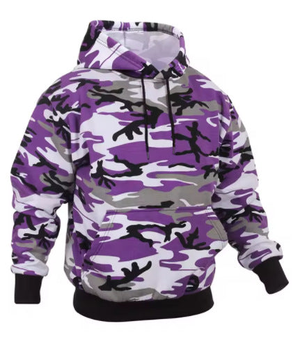 Mens Casual Camo Hoodie Top