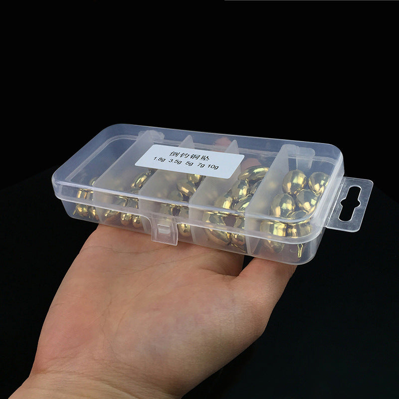Inverted Fishing Copper Sinker Set, Lure