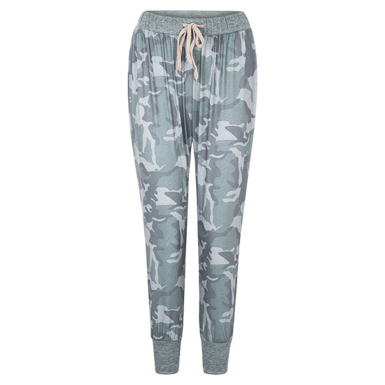 Camo print casual drawstring Jogger