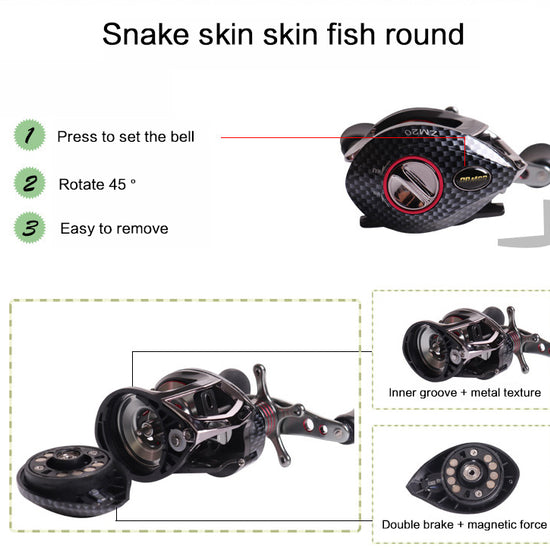 Raistar 6:3:1 Bait Cast reel