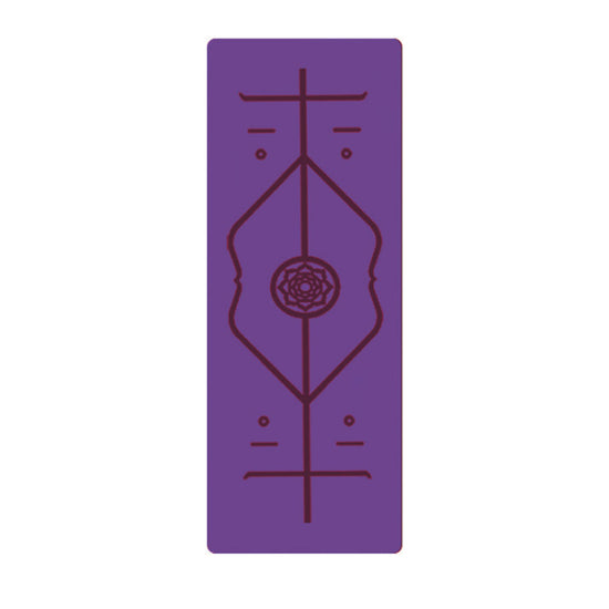 Non Slip TPE Yoga Mat Position Line Beginner
