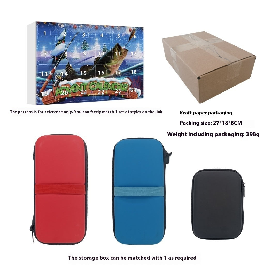 24 Countdown Advent Christmas Fishing Set