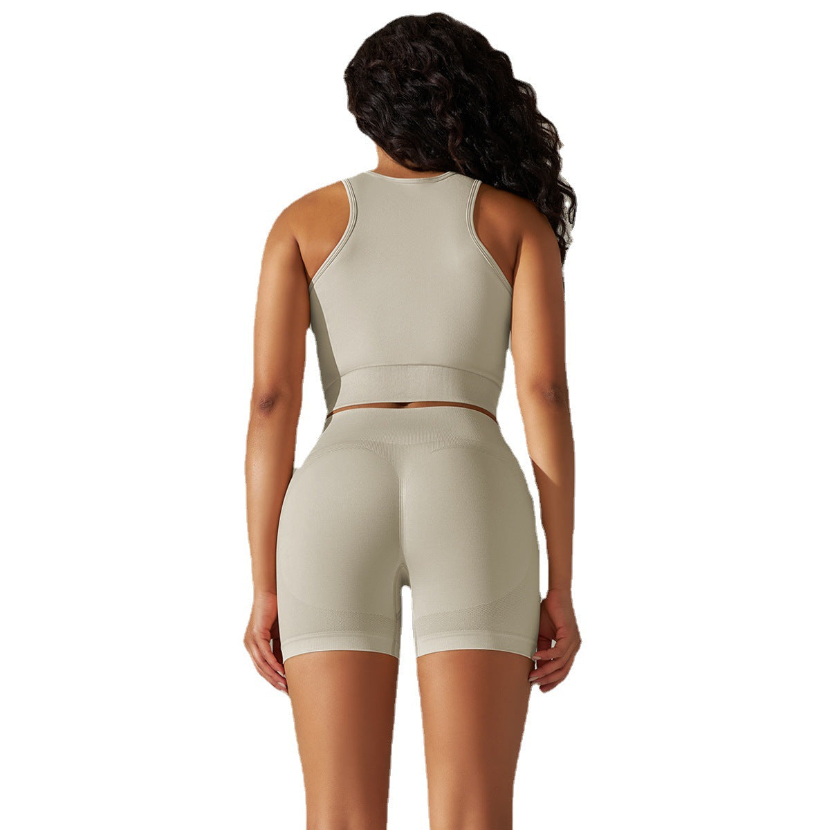 Seamless Knitted Breathable Push Up Exercise Workout Outfit