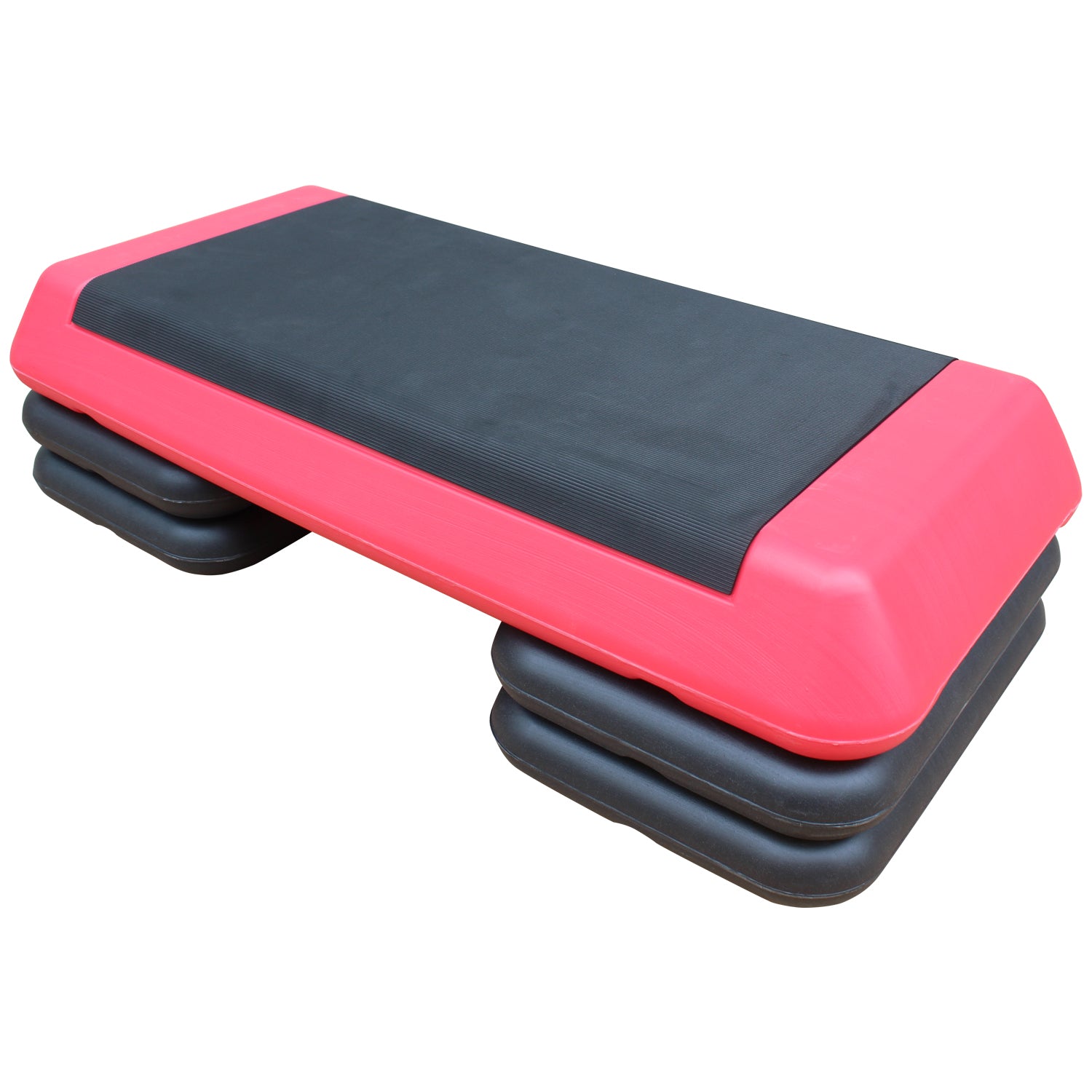 Adjustable Workout Aerobic Stepper, Step Platform Trainer With 4 Risers