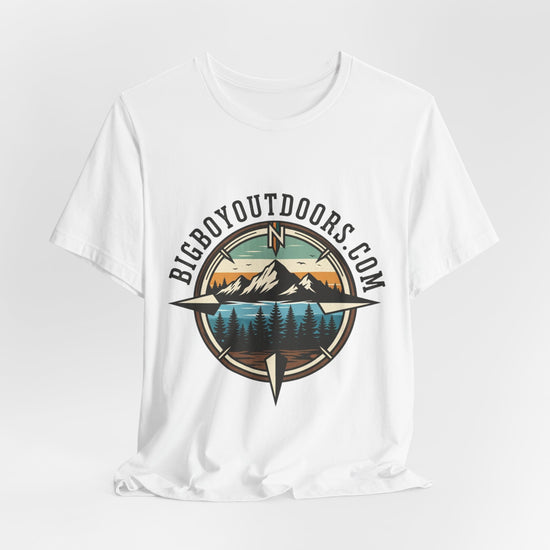Adventure Compass T‑Shirt — BigBoyOutdoors.com Mountain & Lake Logo Tee