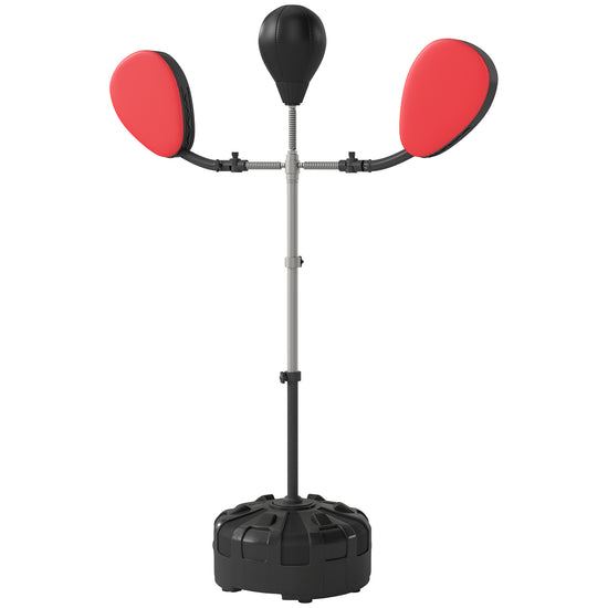 Boxing Bag with Stand, Adjustable Height Punching Speed Bag with 2 Target Arms, for Training, Exercise