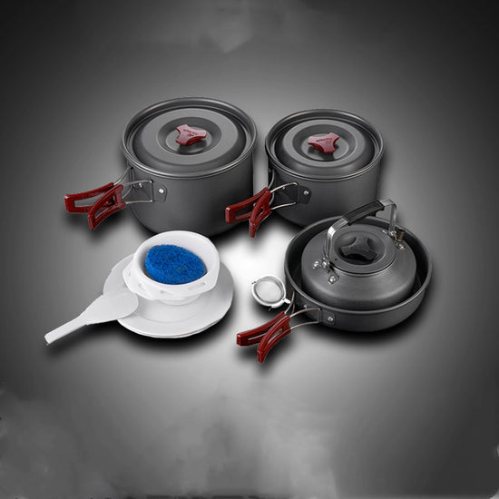 cookware pot set for camping