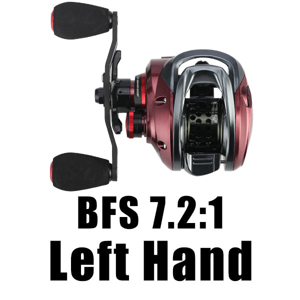 Red Fox BFS 7.2:1 and 8.1:1 Shallow Line Cup Baitcasting Reel