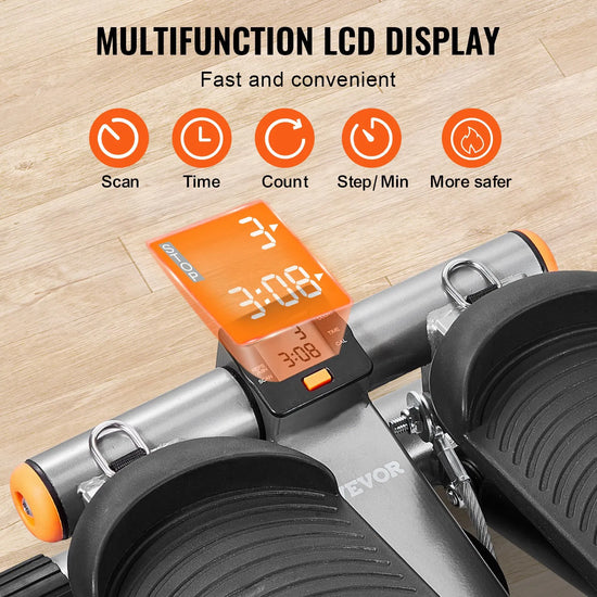 Stair Stepper For Exercise At Home Hydraulic Mini Stepper With Resistance Band