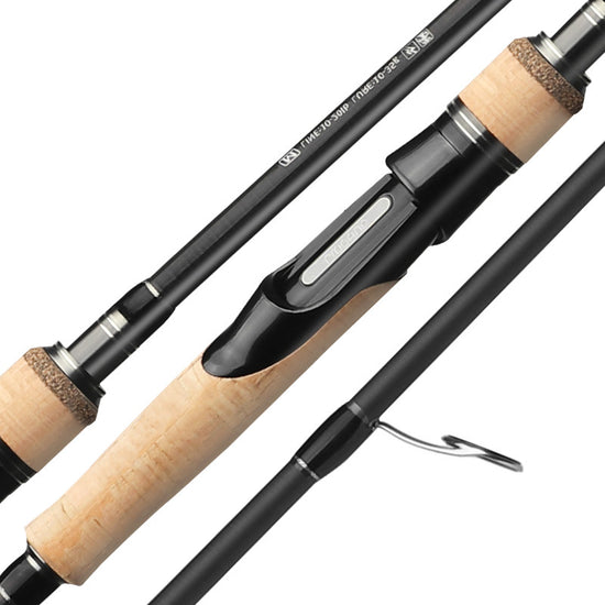Three-section Fishing Rod Adjustable Carbon Straight Handle