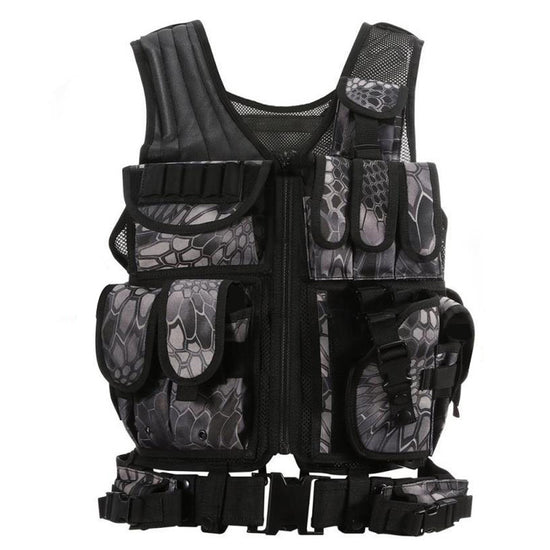 Tactical Vest Military Combat Molle Airsoft Plate Training Vest