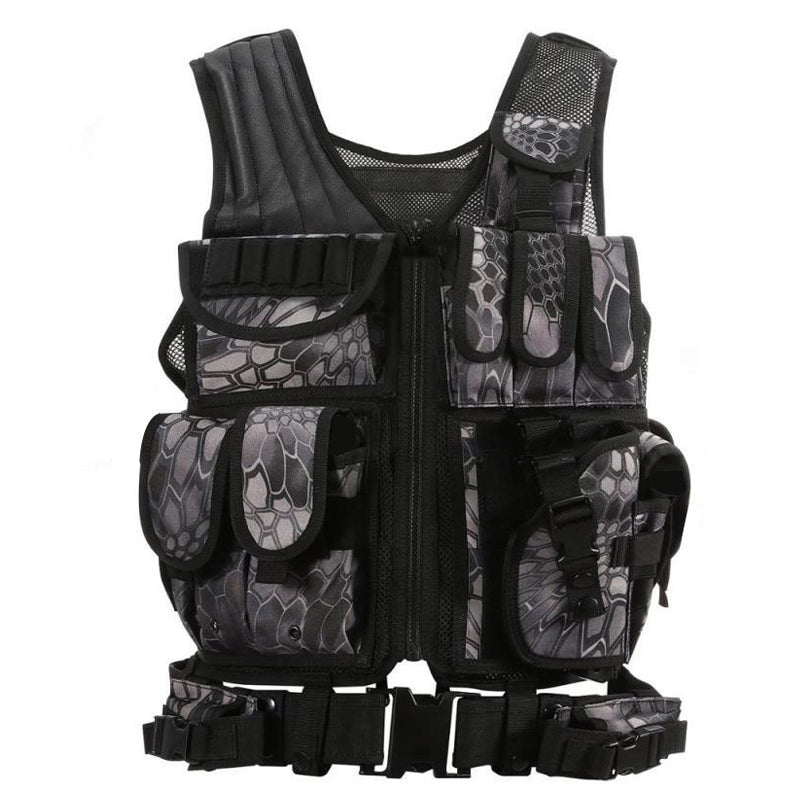 Tactical Vest Military Combat Molle Airsoft Plate Training Vest