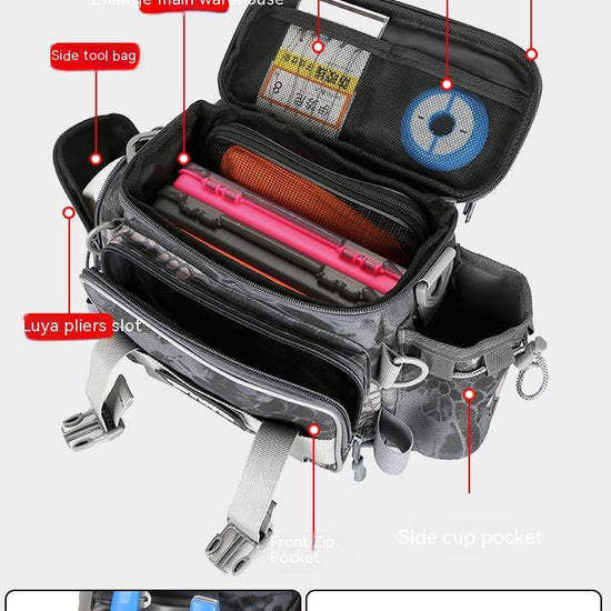 Multifunctional Waist Bag Crossbody Bag Large Capacity