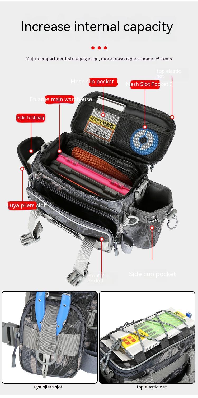 Multifunctional Waist Bag Crossbody Bag Large Capacity