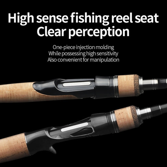 Three-section Fishing Rod Adjustable Carbon Straight Handle