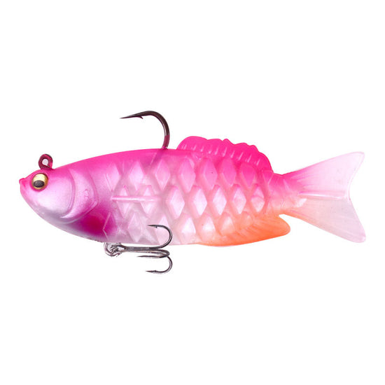 Soft Shad Bait Ultrasoft Multisection Silicone Jig Dark Sleeper Swimbait For Bass Fishing