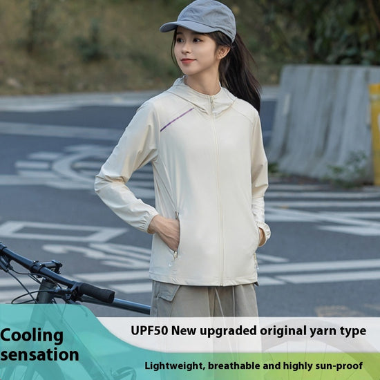 Women's Outdoor Skin Clothing Ice Silk UV Protection Sun-protective Clothing