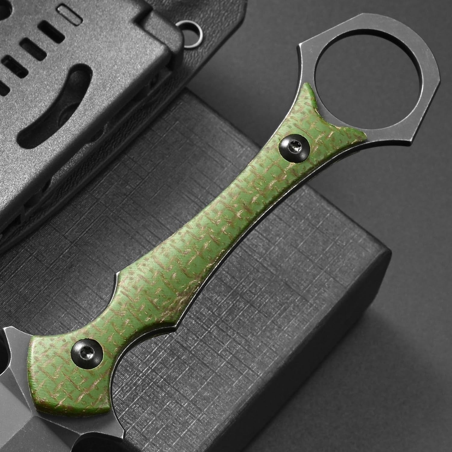 D2 Blade G10 Handle Outdoor Camping Fixed-blade Knife