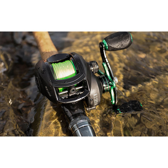 LINNHUE baitcasting BS2000 8.1:1High Speed Fishing Reel 8KG Max Drag Reinforced Reel Drag
