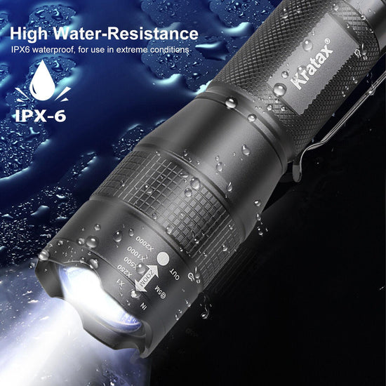 Small Ultra-Retractable LED Tactical Handheld Flashlight With Knife