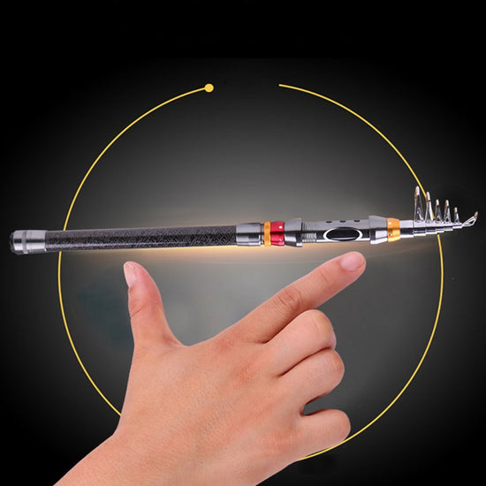 Fishing-Rod-Set Spinning Reel Combo Line Telescopic Carbon-Fiber Travel