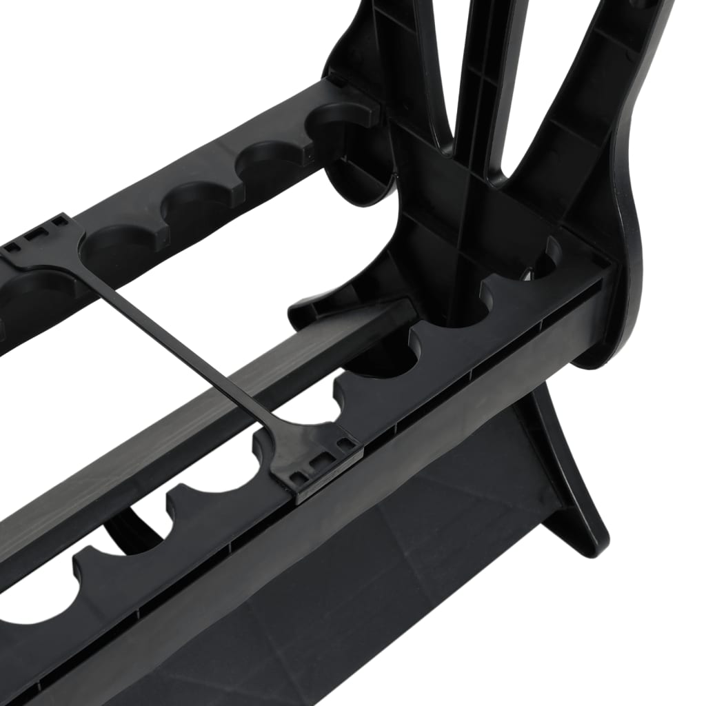 Rod Stand for 16 Fishing Rods, Black